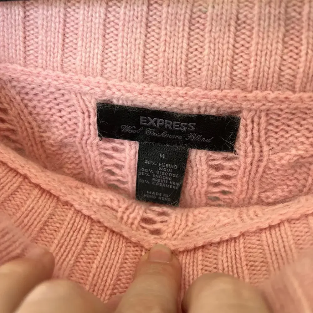 Vintage Express Wool Cashmere Blend Sweater